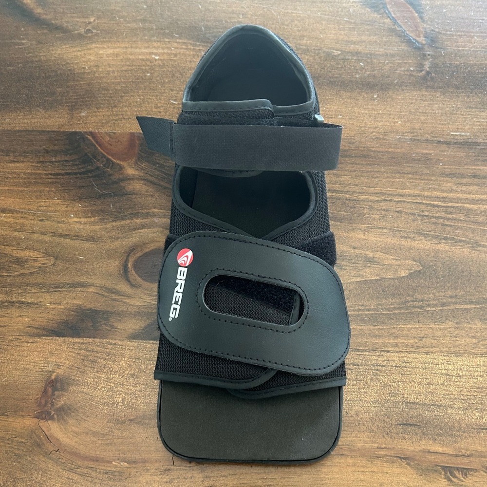 Breg Black Medical Walking Boot Square Toe Post-Op‎ Fracture Recovery Adult Size